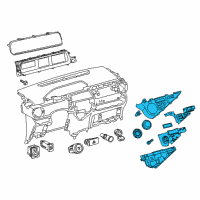 OEM Toyota Prius C Dash Control Unit Diagram - 55900-52740