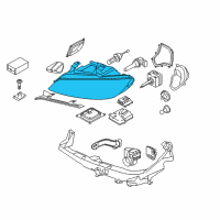 OEM 2012 BMW 335i Right Headlight Diagram - 63-11-7-273-216