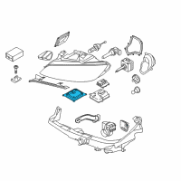 OEM BMW 335is Control Unit, Daytime Driving Lights Diagram - 63-11-7-263-052
