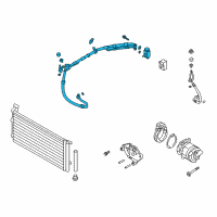 OEM 2020 Kia Optima Suction & Liquid Tube Assembly Diagram - 97775A8100