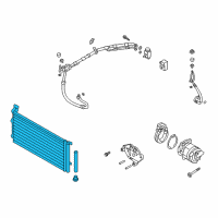 OEM Kia Optima Condenser Assembly-Cooler Diagram - 97606A8100