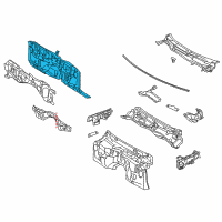 OEM 2008 Lexus IS350 Panel Sub-Assy, Dash Diagram - 55101-53151