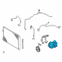 OEM Toyota RAV4 Compressor Diagram - 88320-42140