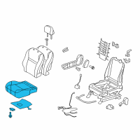 OEM Toyota Matrix Cushion Assembly Diagram - 71002-02Q70-B0