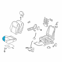 OEM 2011 Toyota Matrix Seat Cushion Pad Diagram - 71511-02470