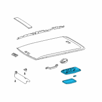 OEM 2003 Toyota RAV4 Dome Lamp Assembly Diagram - 63650-0W021-A1