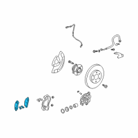 OEM 2008 GMC Acadia Front Pads Diagram - 84273011