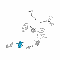 OEM 2014 GMC Acadia Caliper Support Diagram - 88965672