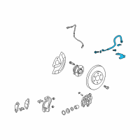 OEM Saturn Brake Hose Diagram - 19366775