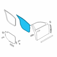 OEM Ford Taurus Door Weatherstrip Diagram - AG1Z-5420531-B