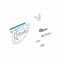 OEM 2011 Honda Fit Weatherstrip, RR. Door (Inner) Diagram - 72835-TF0-003