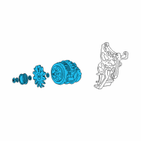 OEM 1990 Chevrolet K1500 GENERATOR Assembly (Remanufacture)(Delco Cs130 100 Amps) Diagram - 19152477