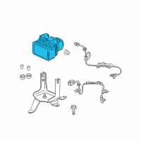 OEM 2006 Honda S2000 Modulator Assembly, Vsa Diagram - 57110-S2A-A51