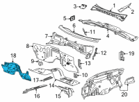 OEM 2022 Chevrolet Suburban Insulator Diagram - 84880645