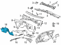 OEM 2022 GMC Yukon Insulator Diagram - 84880645