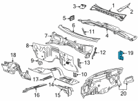 OEM 2022 Chevrolet Suburban Insulator Diagram - 84272999