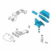 OEM 2016 Kia Sorento Air Cleaner Assembly Diagram - 28110C6100