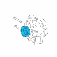 OEM 2015 Scion iQ Alternator Pulley Diagram - 274150Y041