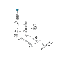 OEM Jeep Wrangler ISOLATOR-Spring Diagram - 68253406AC