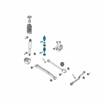 OEM 2020 Jeep Gladiator Ball Join-KNUCKLE Diagram - 68388819AA