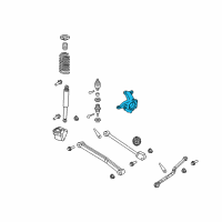 OEM 2018 Jeep Wrangler Front Knuckle Right Diagram - 68388828AA