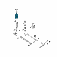 OEM 2020 Jeep Wrangler Front Coil Spring Diagram - 68253657AD