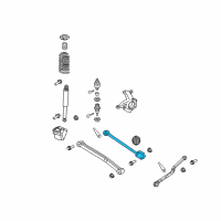OEM 2022 Jeep Wrangler Upper Control Arm Right Diagram - 68277340AC