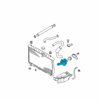 OEM 2002 Hyundai Santa Fe Case-Thermostat Diagram - 25620-38065