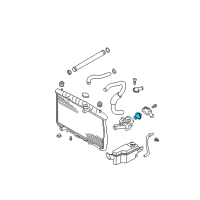 OEM 2001 Kia Optima Thermostat Assembly Diagram - 2550038001