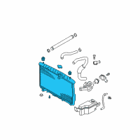 OEM Hyundai Santa Fe Radiator Assembly Diagram - 25310-26070