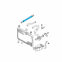 OEM 2004 Hyundai Santa Fe Radiator Hose Diagram - 2546138051