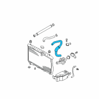 OEM 2003 Hyundai Santa Fe Hose-Radiator Lower Diagram - 25412-26010