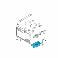 OEM 2005 Hyundai Santa Fe Reservoir Tank Assembly Diagram - 25430-26100