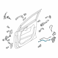 OEM 2020 Kia Sedona Cable Assembly-Front Door Inside Diagram - 81371A9000