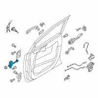 OEM Kia Sedona Checker Assembly-Front Door Diagram - 79380A9000