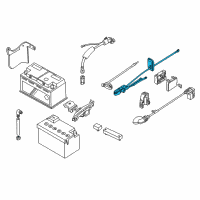 OEM BMW 325xi Plus Pole Battery Cable Diagram - 61-12-8-368-714