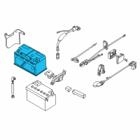 OEM 2004 BMW 325Ci Batteries Diagram - 61216924021