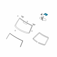 OEM 2013 Nissan Cube Mirror Inside Cover Diagram - 96326-1FA0A