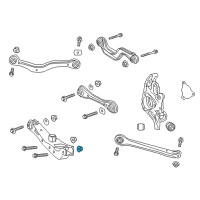 OEM Cadillac Lower Control Arm Nut Diagram - 11611709