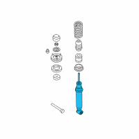 OEM 2002 BMW 530i Rear Spring Strut Diagram - 33-52-2-229-146