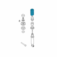 OEM 2000 BMW 528i Rear Coil Spring Diagram - 33-53-1-093-633