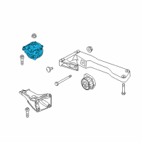 OEM 2014 BMW Z4 Engine Mount - Right Diagram - 22-11-6-768-852