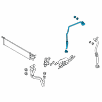 OEM 2021 Ford Escape Cooler Pipe Diagram - JX6Z-7R081-B