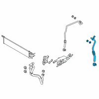 OEM 2021 Ford Escape Return Tube Diagram - JX6Z-7C410-D