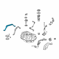 OEM 2002 Honda Accord Band, Passenger Side Fuel Tank Mounting Diagram - 17521-S84-A00