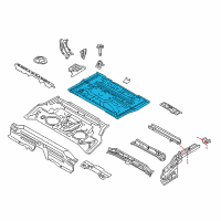 OEM 2011 Nissan Juke Floor - Rear, Rear Diagram - G4E14-1KDMA