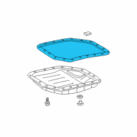 OEM Toyota Pan Gasket Diagram - 35168-21020