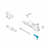 OEM Mercury Mariner Outer Tie Rod Diagram - 5M6Z-3A130-AA