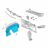 OEM 2020 Infiniti QX50 Insulator-Dash Trim Diagram - 67900-5NA5A