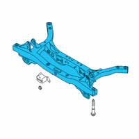 OEM 2021 Hyundai Veloster N CROSSMEMBER-RR Diagram - 55410-K9000